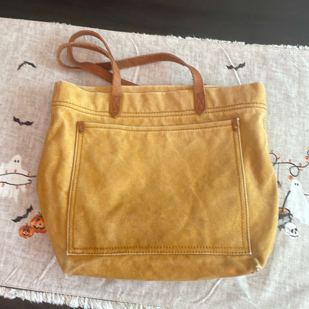Madewell mustard tote